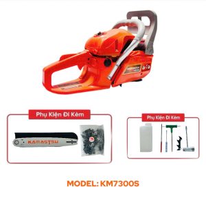 Máy Cưa Xăng Kamastsu KM7300S – Động Cơ 2 Thì Mạnh Mẽ, Lưỡi Cưa Dài, Cắt Siêu Nhanh