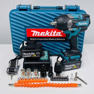 Máy Siết Bulong Pinmáy Makita 2,5kg Lực Siết 1280Nm - 5580Nm Tặng Kèm 30 Phụ Kiện